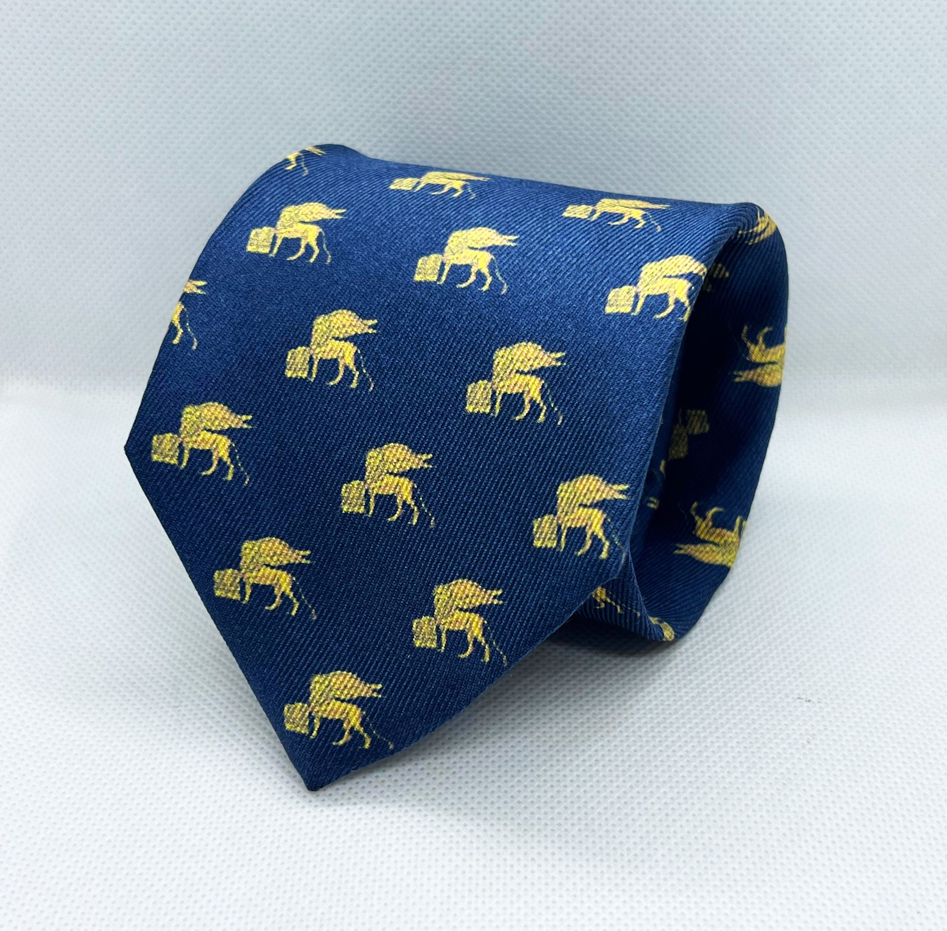 Royal Navy Golden Horse Motif Tie