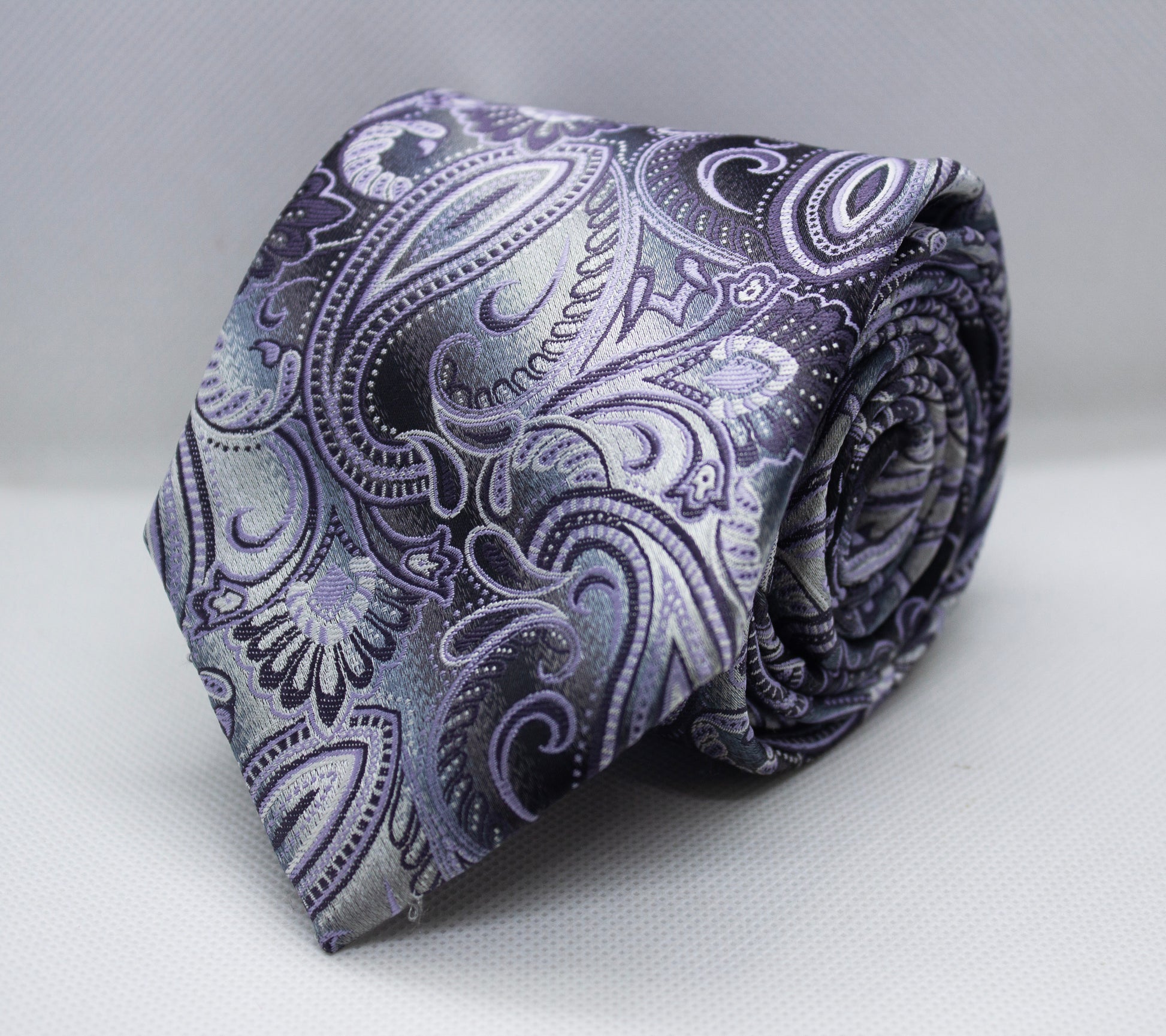 Royal Purple Paisley Silk Tie