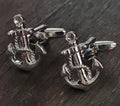 Silver Anchor Cufflinks