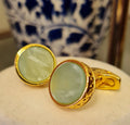 Pale Green Royal Stone Cufflink