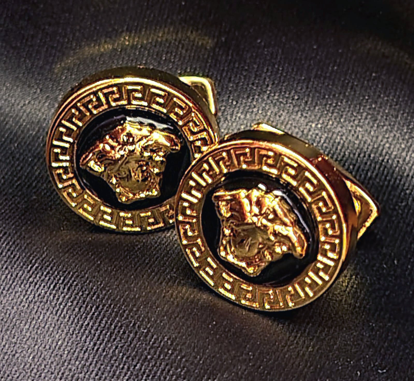 Versace Inspired Golden Cufflink