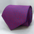 Royal Cobalt Chainlink Silk Broad Tie