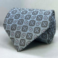 Imperial Ivory Mosaic Silk Broad Tie
