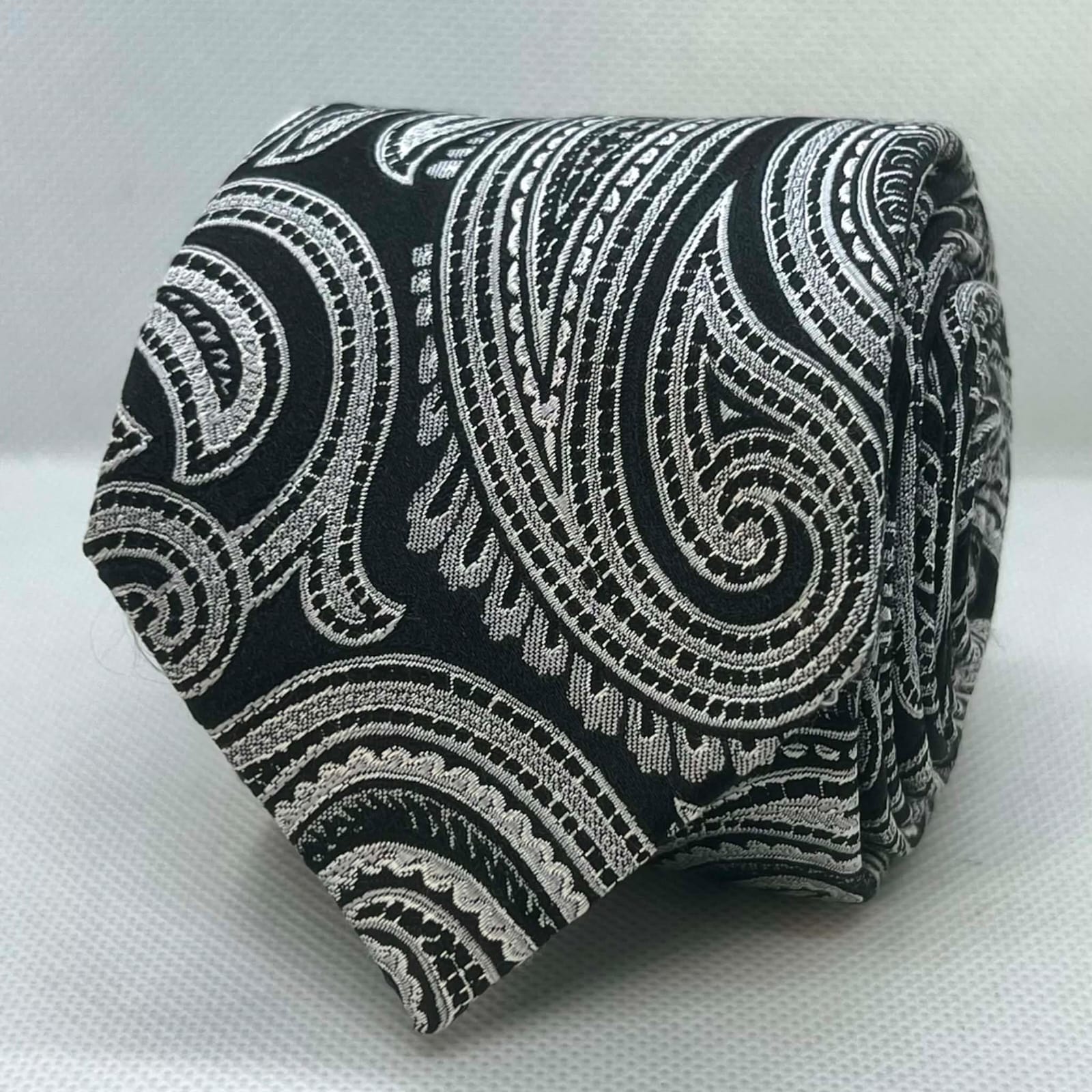 Monarch Noir Paisley Silk Tie