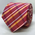 Bordeaux Regent Stripe Silk Tie