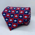 Crimson Heritage Check Silk Broad Tie