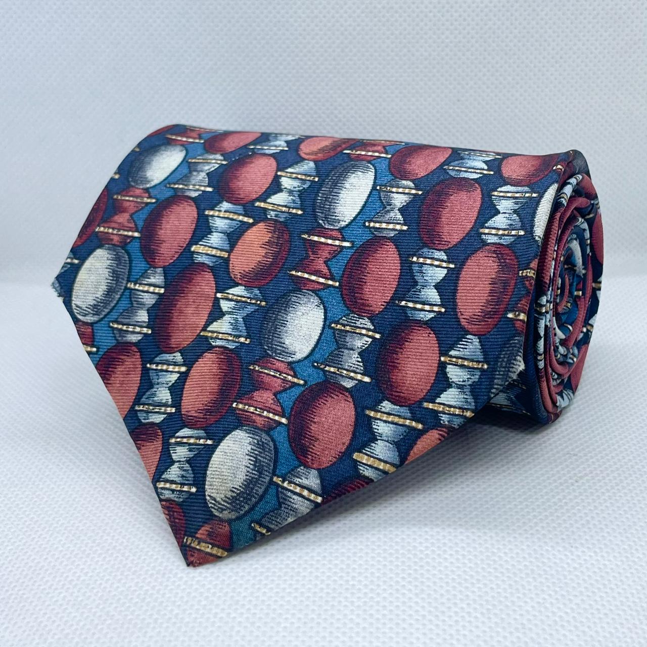 Crimson Crest Designer Silk Broad Tie