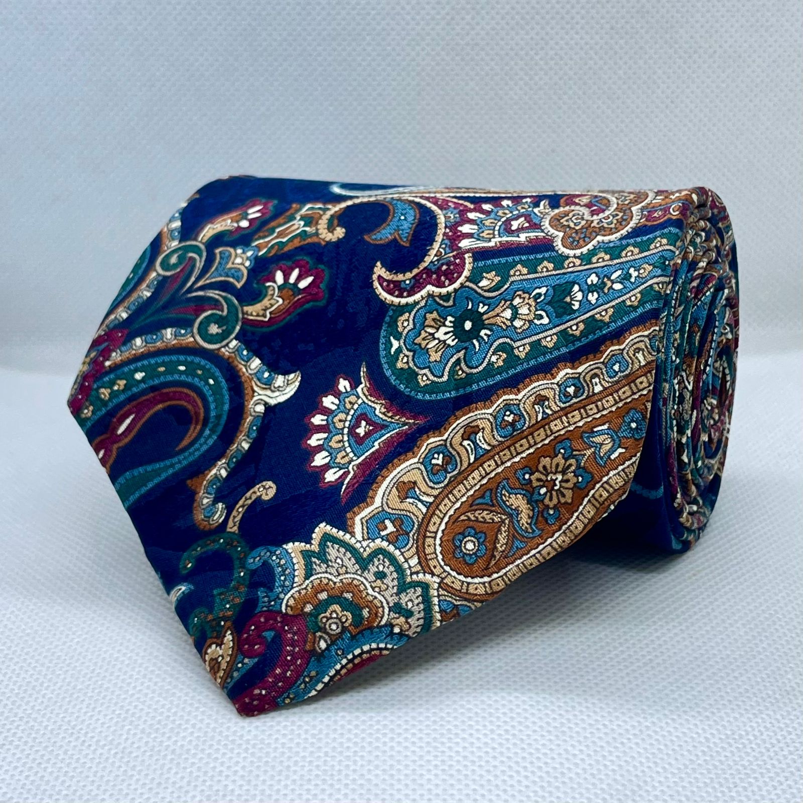 Royal Navy Paisley Heritage Silk Broad Tie