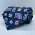 Navy Healthcare Essentials Silk Broad Tie