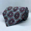 Ivory Regal Medallion Heritage Silk Broad Tie