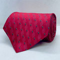 Royal Ruby Micro Accent Silk Broad Tie