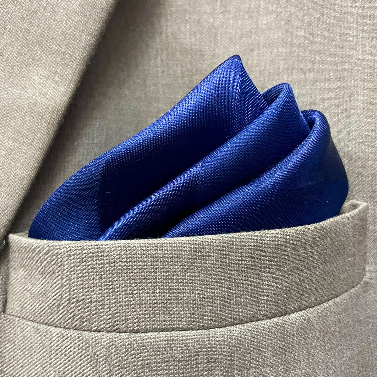 13 by 13 inches Royal Sapphire Pocket Square