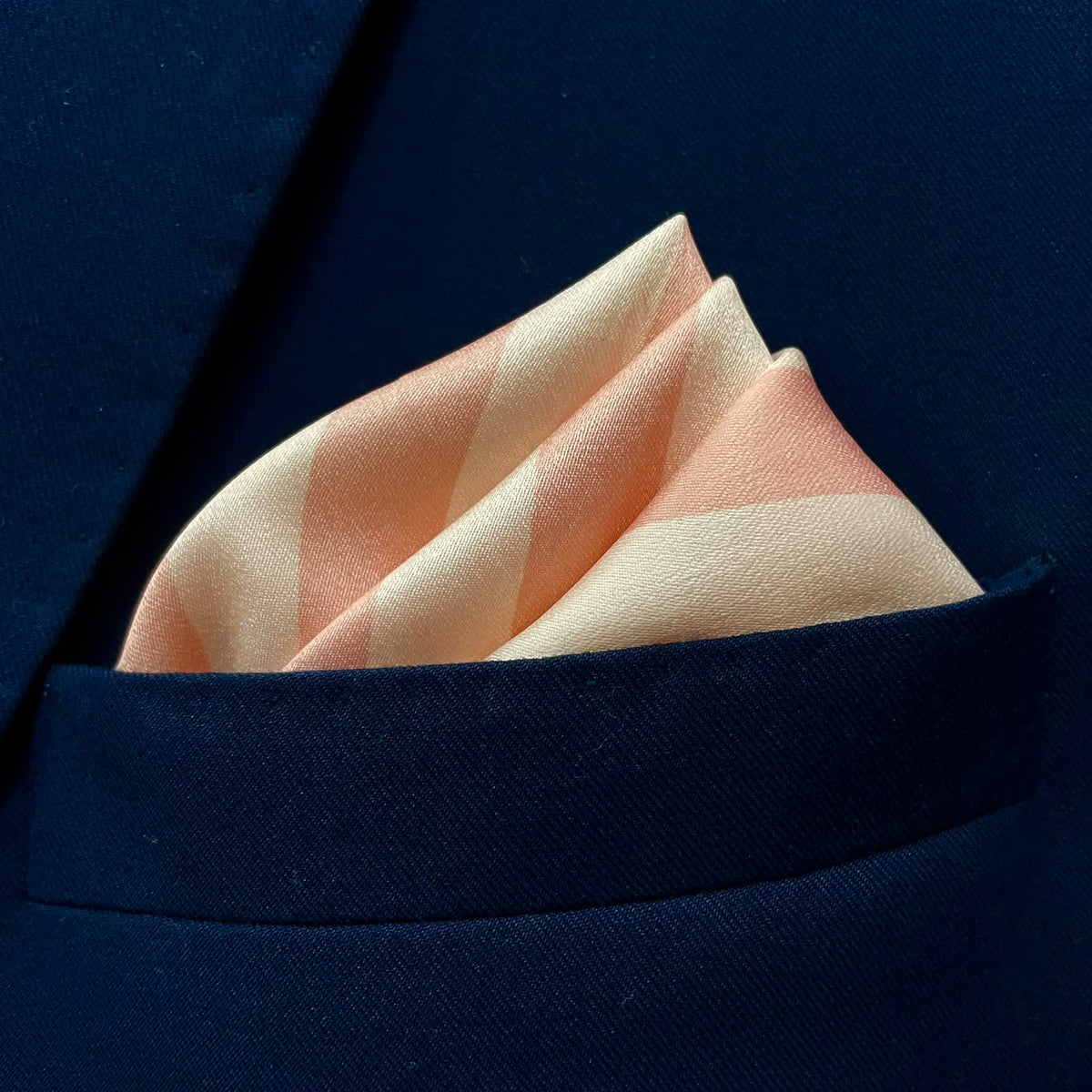 13 by 13 inches Blush Ivory Pocket Square