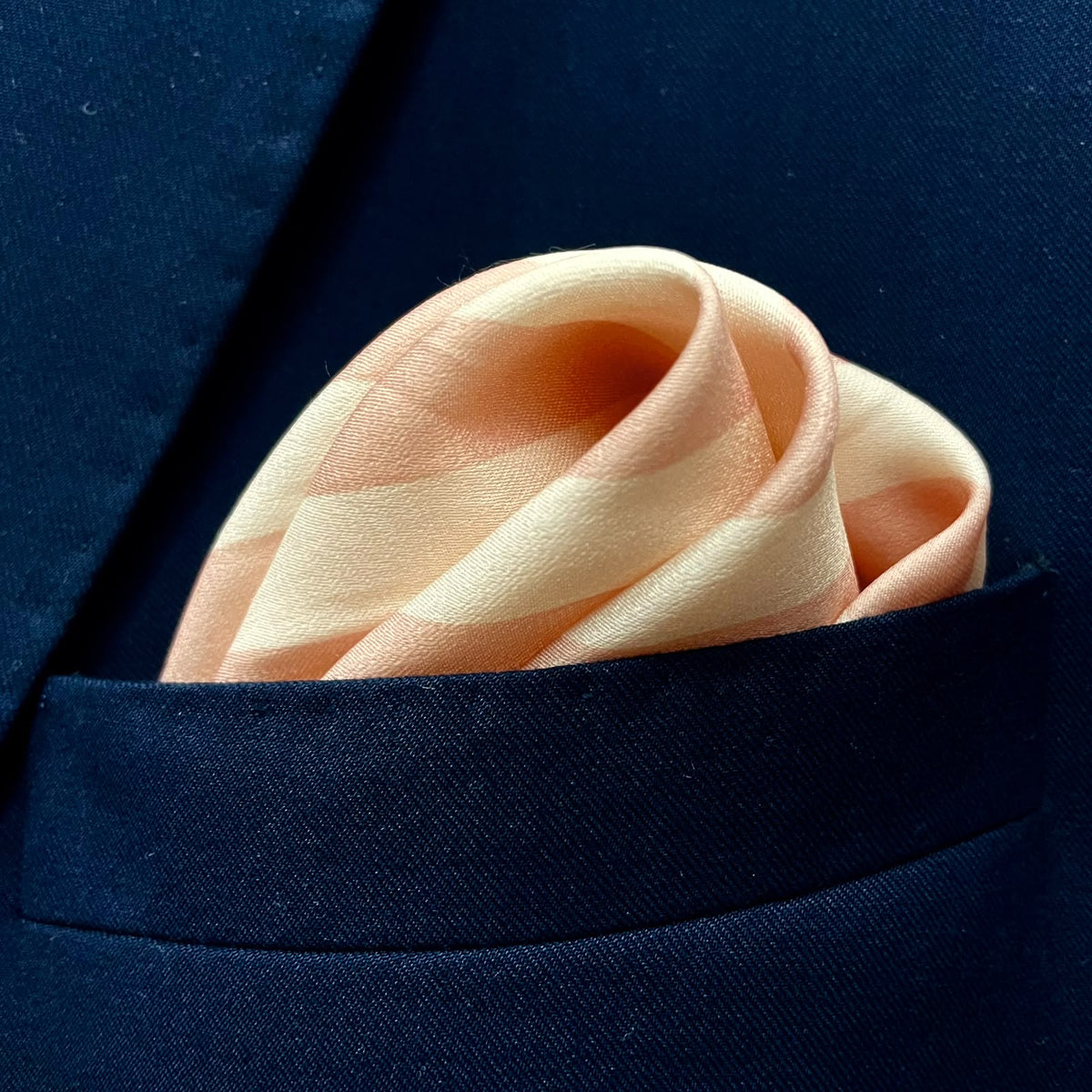 13 by 13 inches Blush Ivory Pocket Square