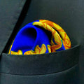 13 by 13 inches Royal Bloom Pocket Square