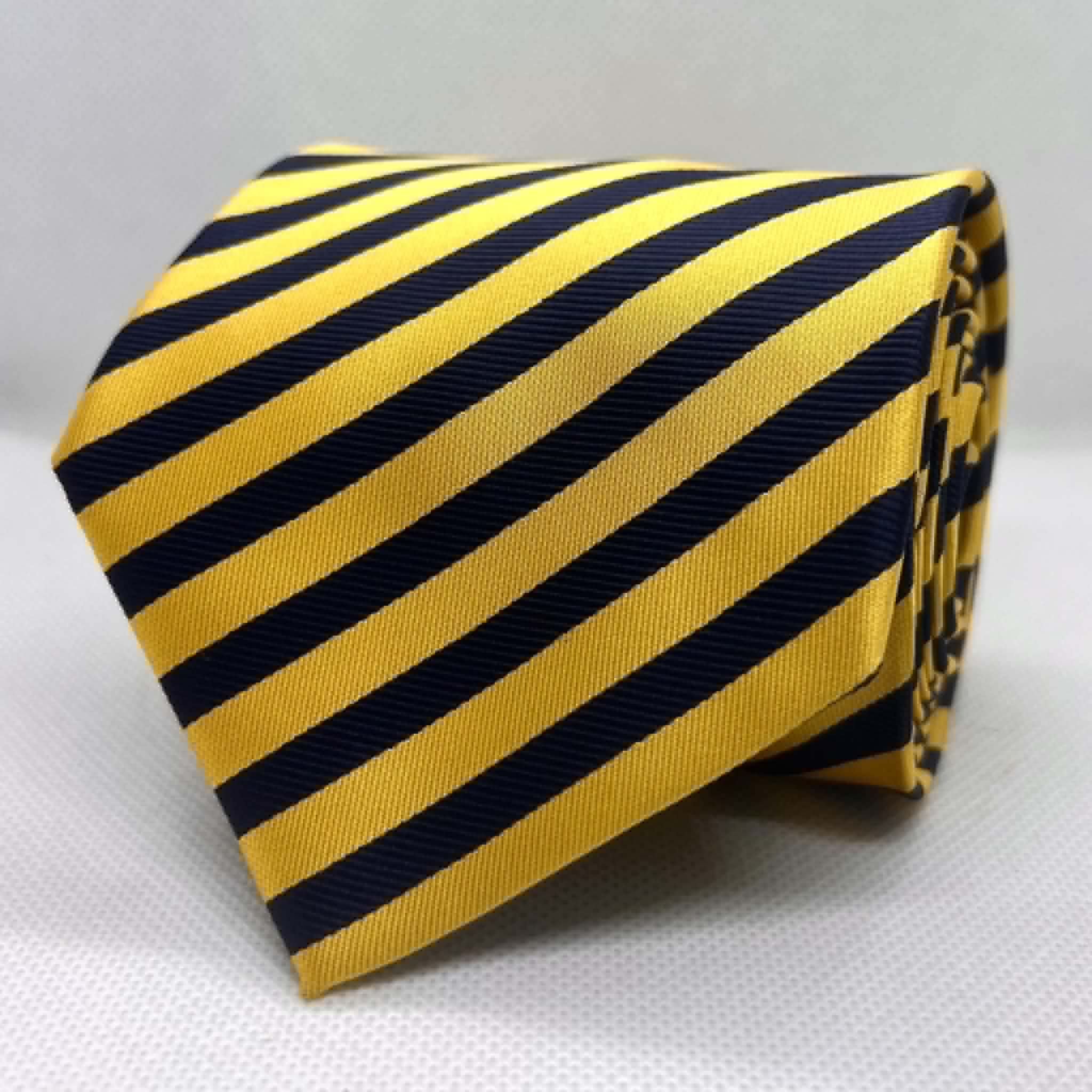 Mustard Gold Classic Diagonal Silk Tie