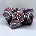 Chocolaty Brown Base with Big Motif Silk Tie