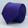Royal Purple Micro Dot Polyester Tie