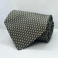Olive Grey Diamond Weave Broad Silk Tie