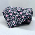 Pink Medallion Broad Silk Tie