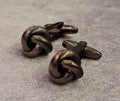 Timeless Charcoal Knot Cufflink
