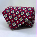 Imperial Burgundy Medallion Silk Tie
