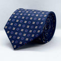 Oxford Blue Medallion Classic Polyester Tie