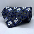 Midnight Maze Broad Silk Tie
