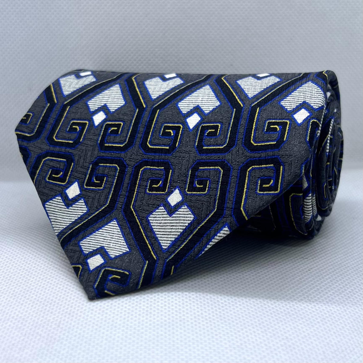 Midnight Maze Broad Silk Tie