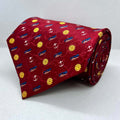 Burgundy Base Floral Silk Broad Tie