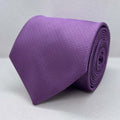 Solid Purple Polyester Tie