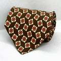 Chocolate Brown Diamond Broad Silk Tie