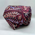 Black Multicolor Paisley Polyester Tie