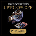 Get 3 Scarf Sets for Rs. 4300