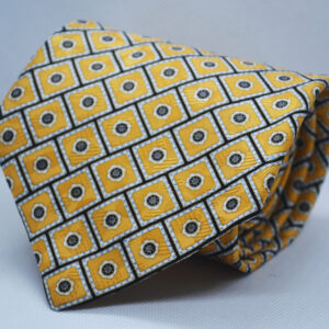 100% Silk Yellow Broad Tie